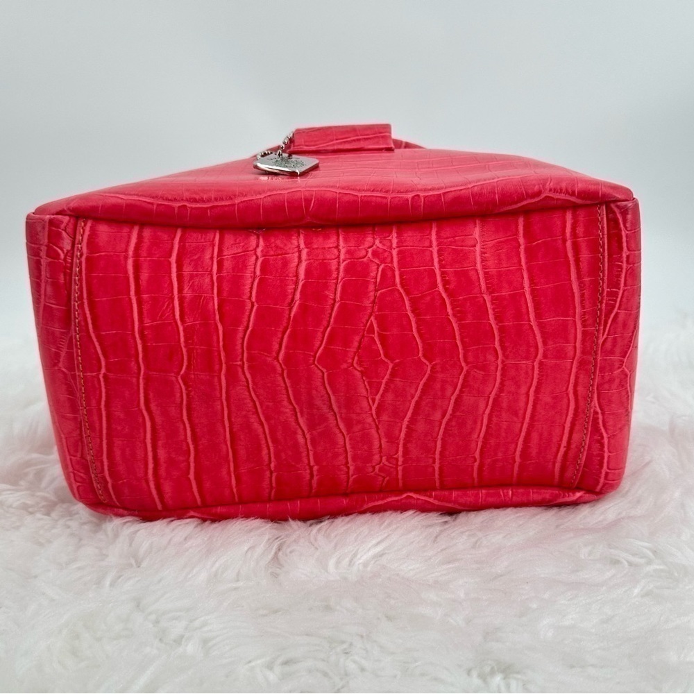 Susan Nichole Pink Crocodile Vegan Leather Oneness with Earth Hand/Cosmetic Bag - Picture 7 of 15